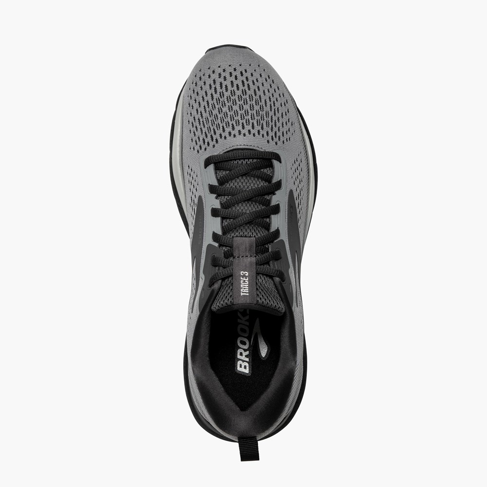 Chaussures Running Route Brooks Trace 3 Grise Noir Homme | MOI-5224573